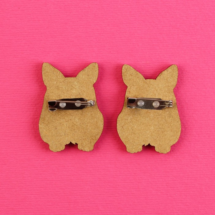 Значки деревянные, неразлучники «Одно приключение», 2 шт., 8×12 см