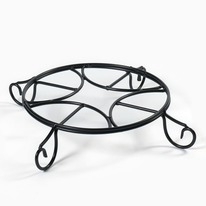 Подставка под тандыр, d=37 см, максимальная нагрузка 150 кг, металл, чёрная, форма МИКС