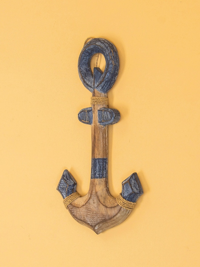 Декор интерьерный «Якорь», 15×2×28 см, дерево