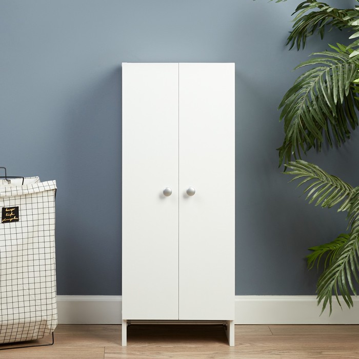 Шкаф - пенал для ванной комнаты №6, 400×300×1000 мм, цвет белый