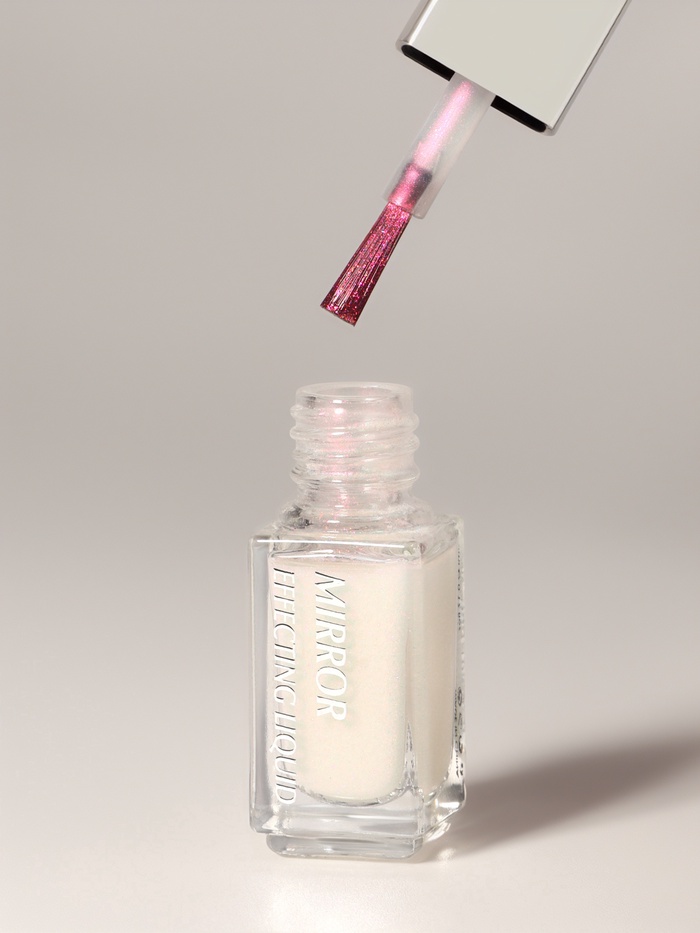 Жидкая втирка для ногтей, 5 мл, розовая