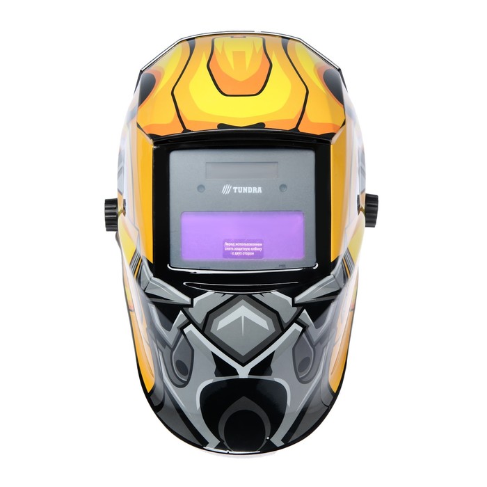 Маска сварщика ТУНДРА РОБОТ Ф1, хамелеон, 90×35 мм, DIN 11, 1/1/1/2, Li п/п, MPP