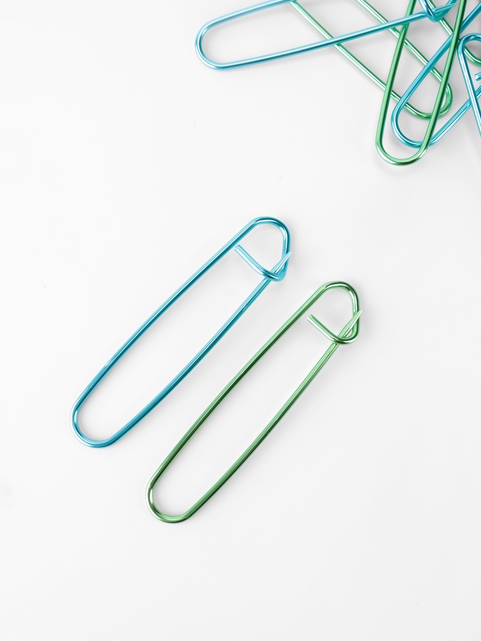 Набор вспомогательных булавок для вязания, 9 см, 5 шт., зелёный