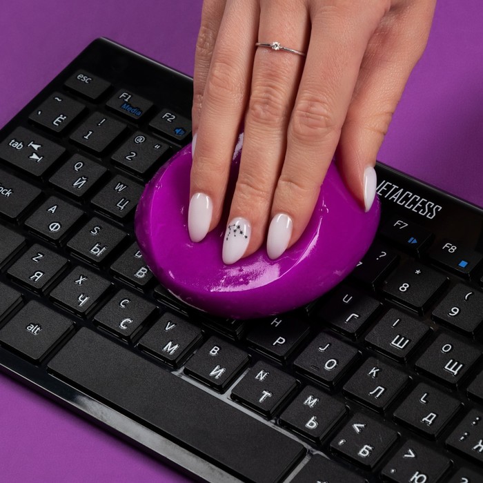 Автомобильный очиститель гель-слайм «лизун» Grand Caratt, фиолетовый, 100 г