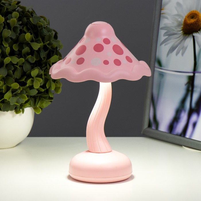 Ночник «Гриб» LED 2 Вт USB АКБ МИКС 13×13×21 см RISALUX