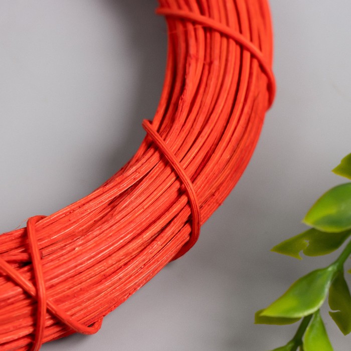 Кольцо для изготовления ловца снов «Красный», d=15 см, ротанг