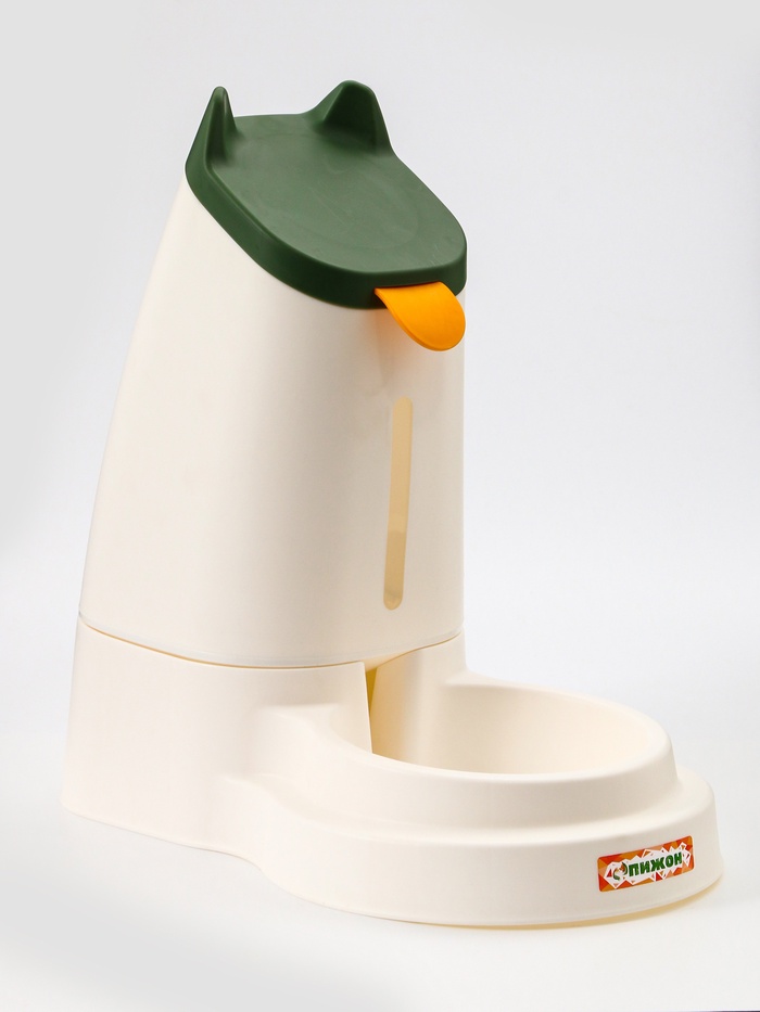 Автопоилка, 3.8 л, нескользящие ножки, белая