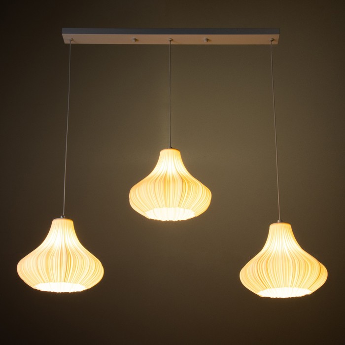 Подвес BayerLux «Ариана» 3хЕ14 15 Вт белый 23×23×20-200 см