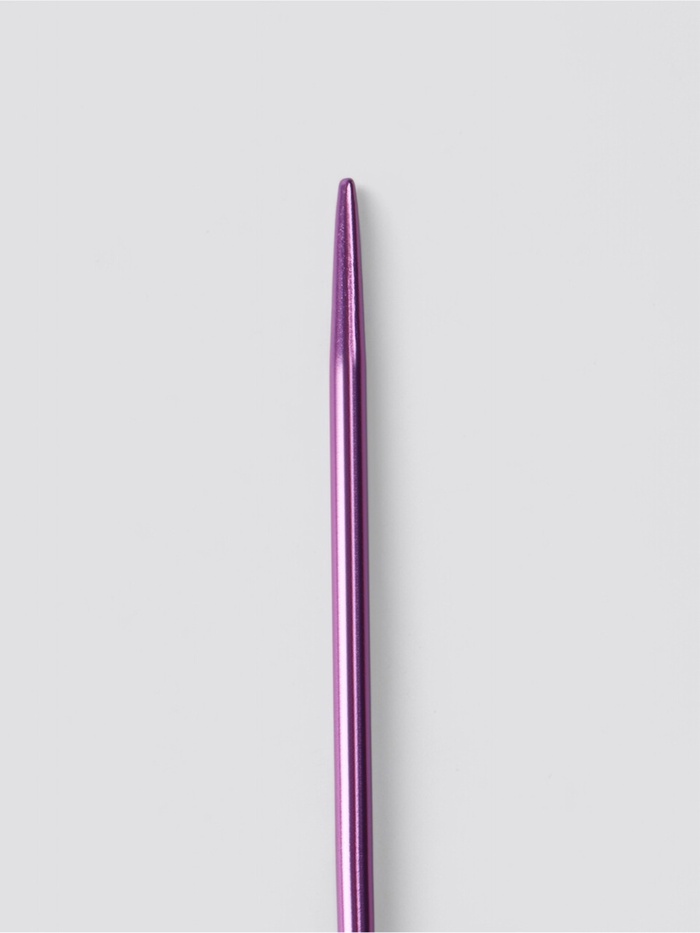Спицы для вязания, чулочные, из алюминия, d=2.5 мм, 15 см, 5 шт., фиолетовые