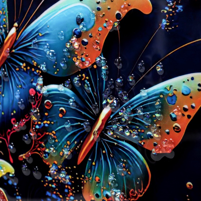 Картина акрил «Бабочки колор», 40×30 см