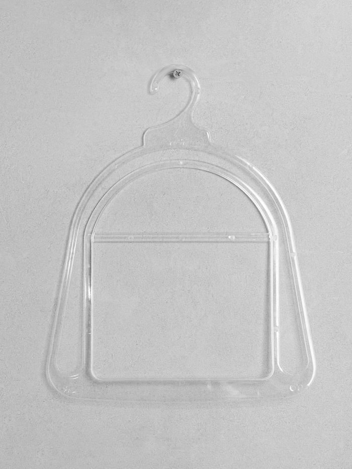 Вешалка для шапок, пластик, 24×30 см, прозрачная