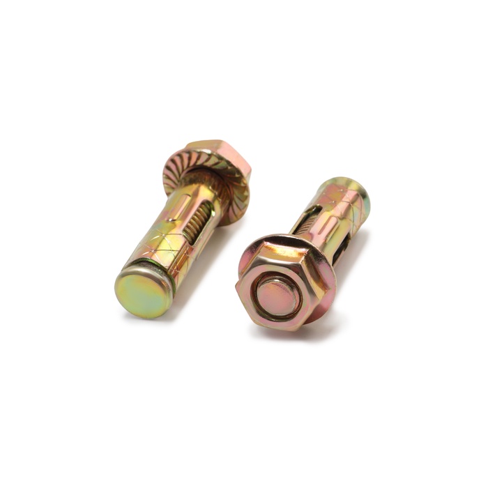 Анкерный болт ТУНДРА, с гайкой, оцинкованный, 10×40 мм, 120 шт.