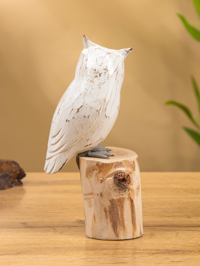 Cувенир «Совушка на пеньке», 18 см, дерево