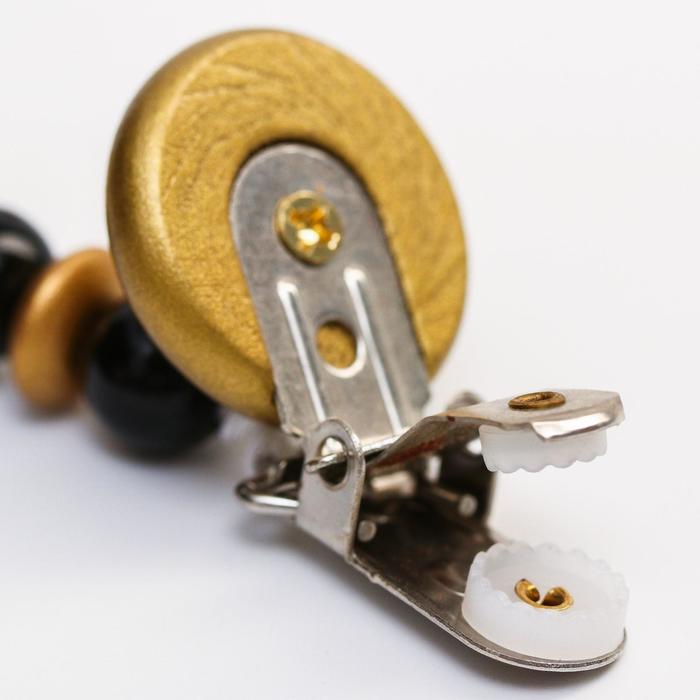 Держатель для соски - пустышки M&B «Gold Baby», из дерева