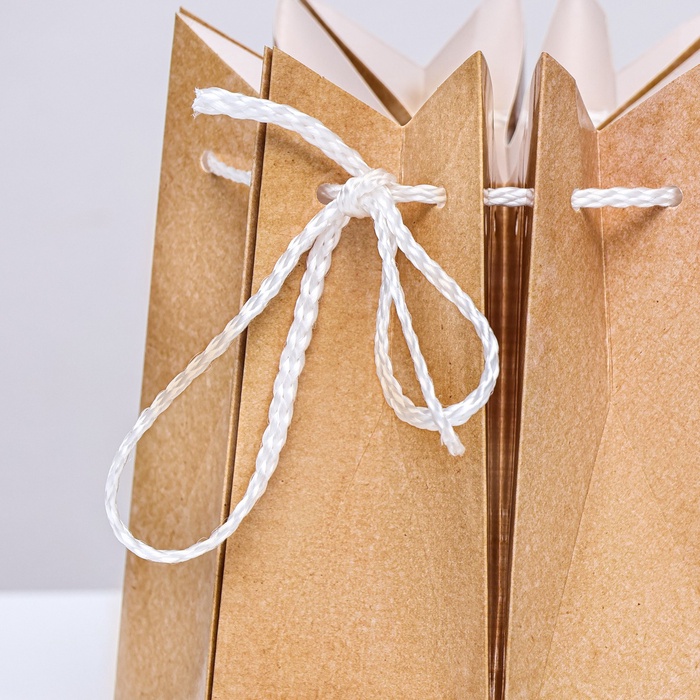 Аквабокс для цветов, 18×18 см, крафт