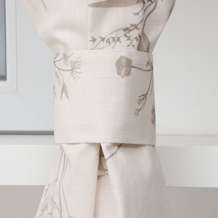 Комплект штор для кухни с подхватами Этель Flower herbarium, 149×180 см - 2 шт.