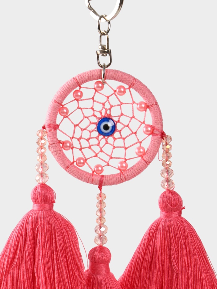 Брелок «Ловец снов», 17 см, розовый