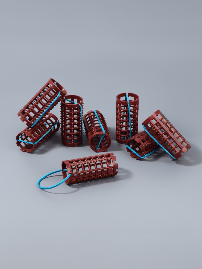 Бигуди на резинке, d=2.7 см, 8 шт., МИКС