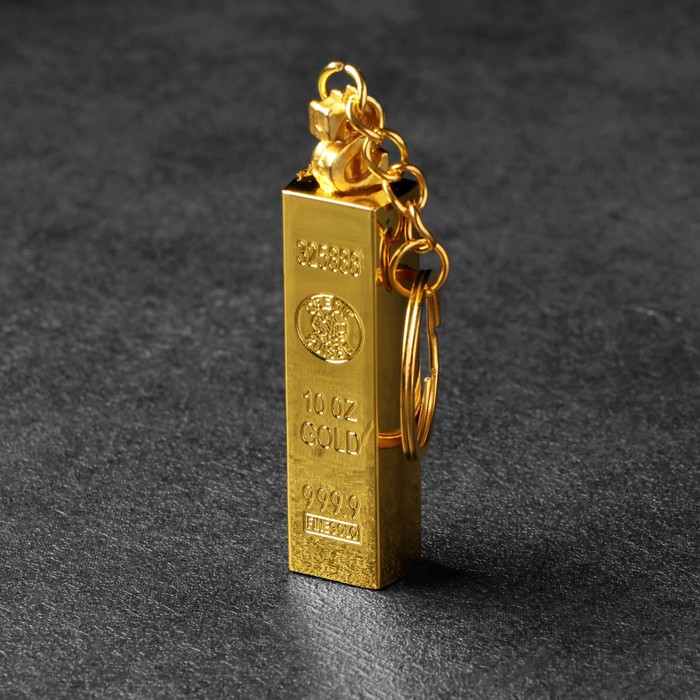 Вечная спичка «Слиток золота», туристическая 6 см, с кольцом