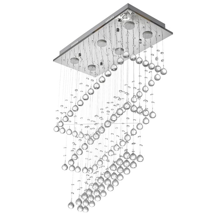 Каскад BayerLux «71307/6», GU10, 40 Вт, хром, 60×30×85 см