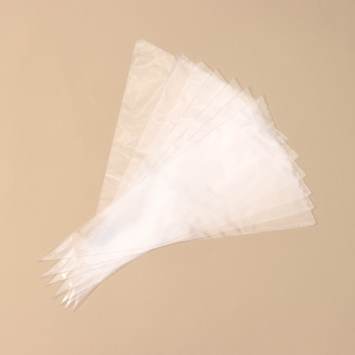 Кондитерские мешки KONFINETTA, 55 мкм, 41×21 см, 50 шт., прозрачные
