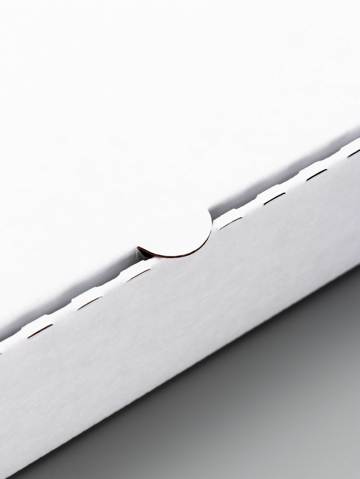 Коробка для пиццы, белая, 32×32×6 см