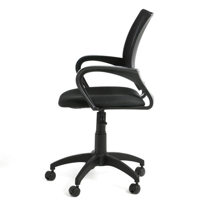 Кресло офисное «Бюрократ» CH-695NLT TW-01, сиденье TW-11, сетка/ткань, с подлокотниками, на колёсиках, цвет чёрный
