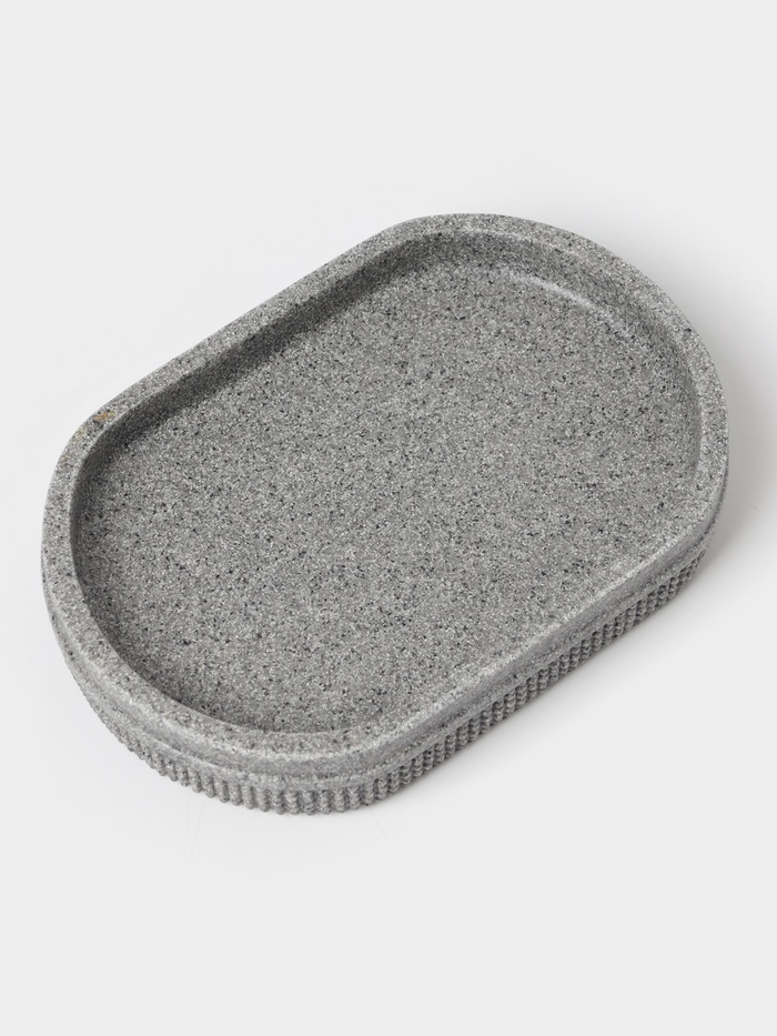 Аксессуары для ванной «Лоск», 4 предмета, дозатор 200 мл, мыльница, 2 стакана, серые