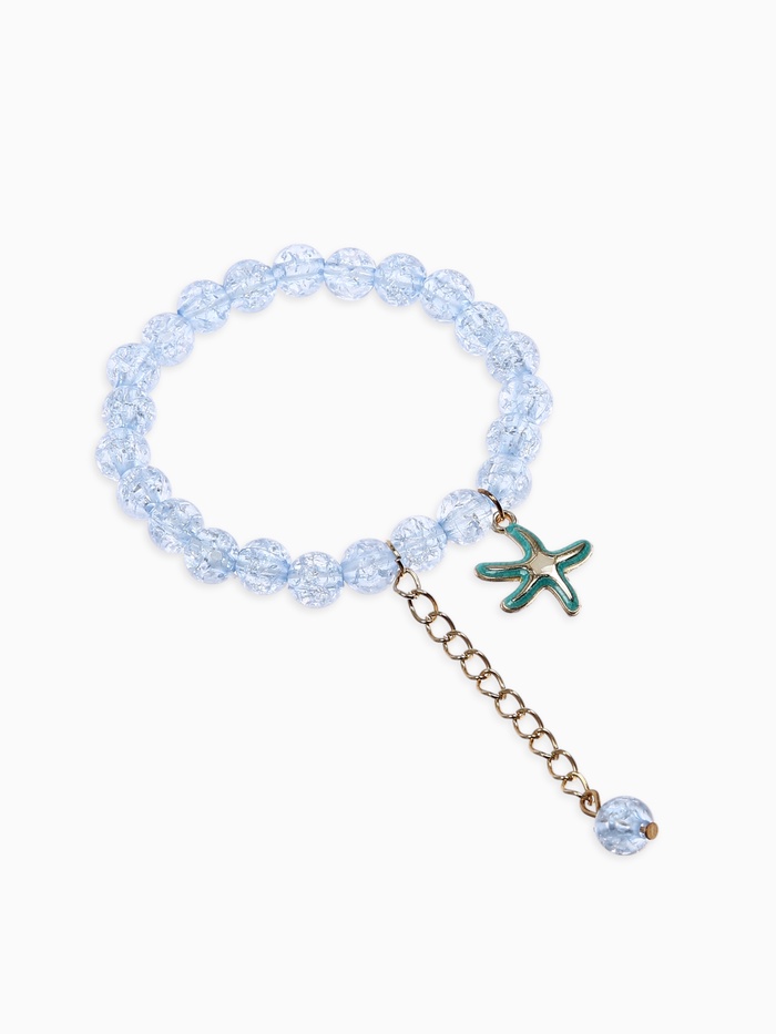 Браслет детский «Выбражулька. Морская звезда», голубой в золоте