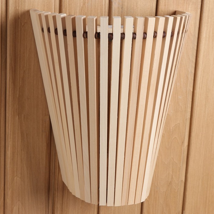 Абажур для бани и сауны «Свет», липа, 28×15×31 см, настенный, «Добропаровъ»