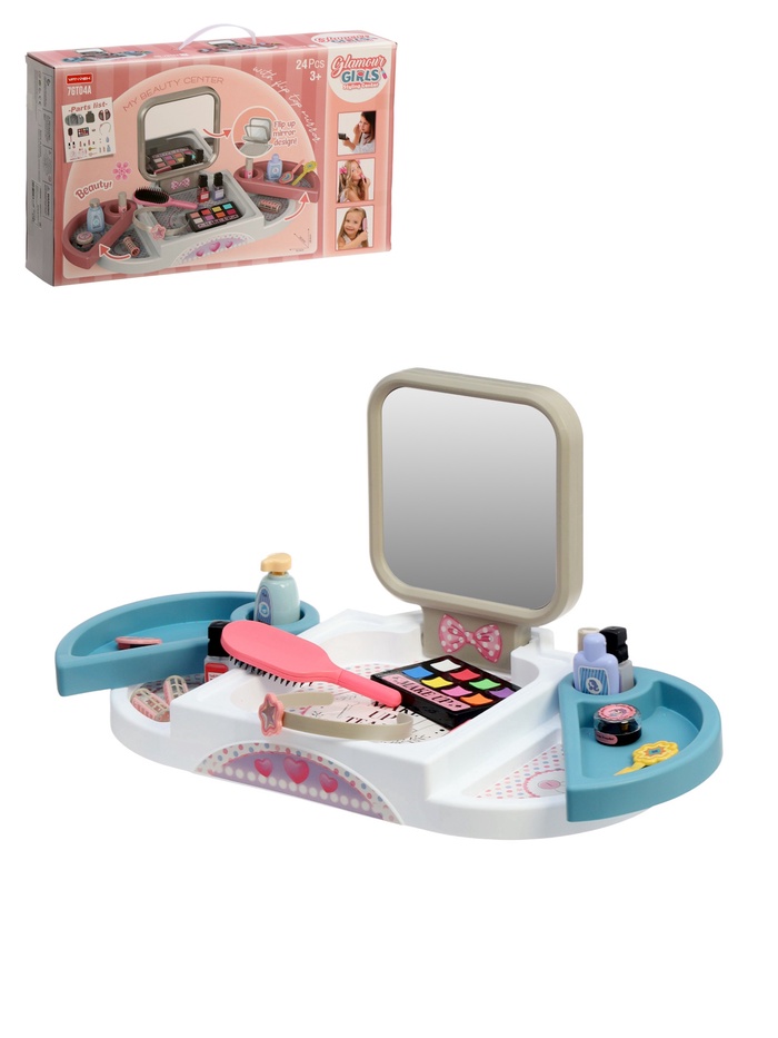 Игровой набор визажиста «Маленькая модница» с аксессуарами, 15 предметов