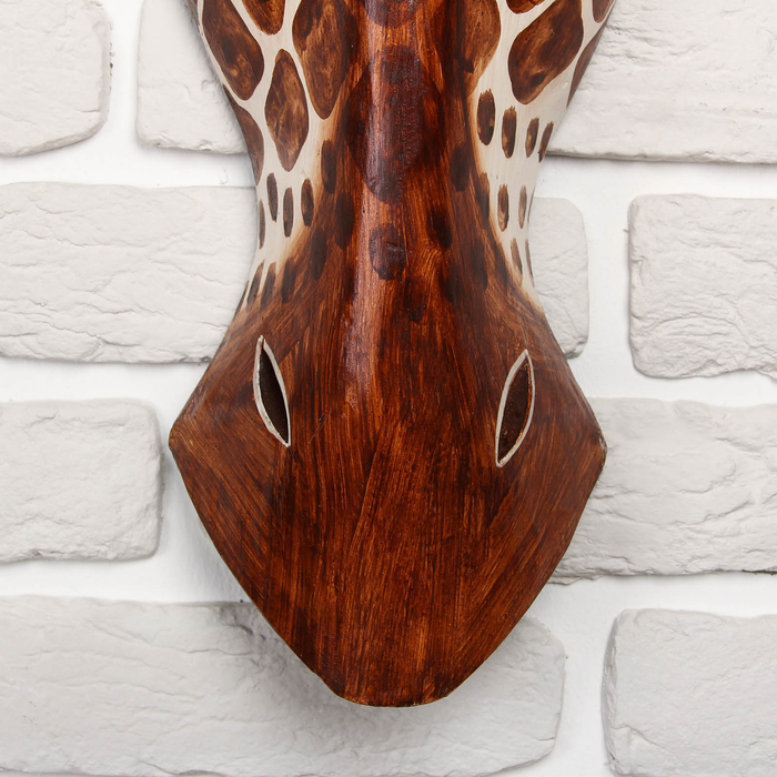 Маска «Жираф», 50×16×7 см, дерево