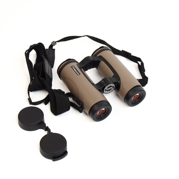 Бинокль «Разведка», 10×32, водонепроницаемый, с чехлом, коричневый