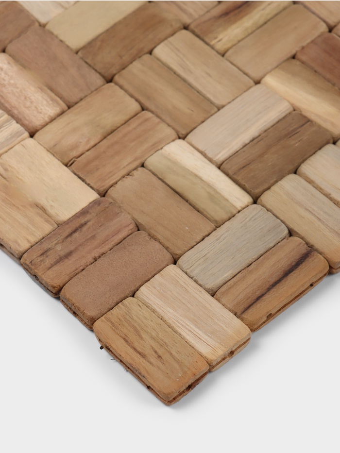 Коврик из тикового дерева, 40×30×0.7 см