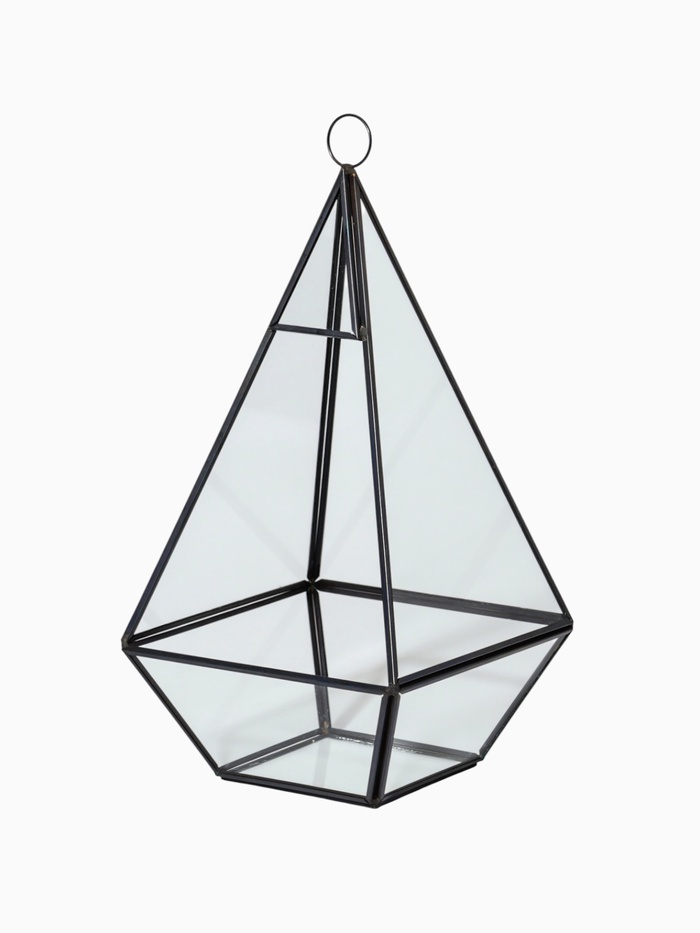 Флорариум каркас, 13×24 см, чёрный