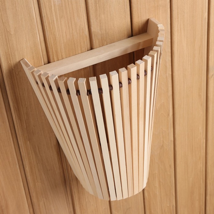 Абажур для бани и сауны «Свет», липа, 28×15×31 см, настенный, «Добропаровъ»