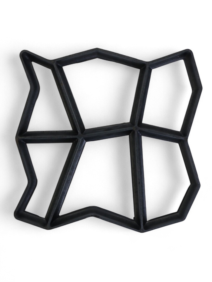 Форма для садовой дорожки, 42×42×4 см, чёрная