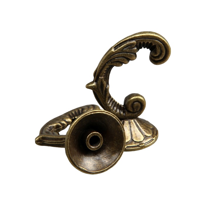 Держатель для штор «ТУНДРА» KS002, однорожковый, цвет бронза, набор 2 шт.