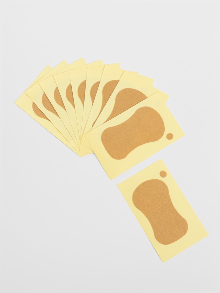 Пластырь для ног, на клеевой основе, пара, бежевый