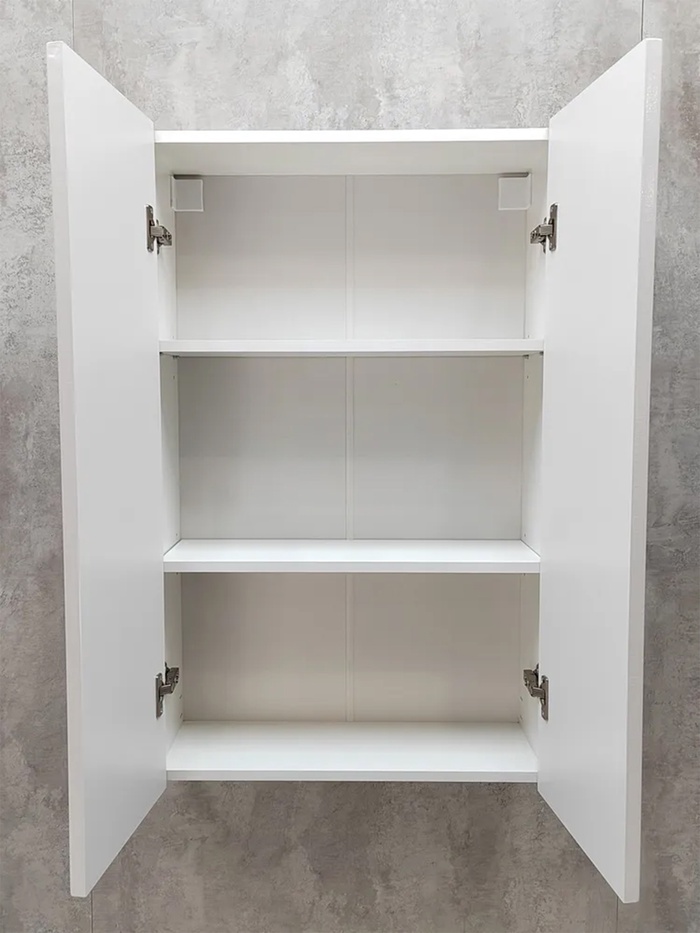 Шкаф – пенал навесной для ванной комнаты и туалета, 960×600×217 мм, цвет белый