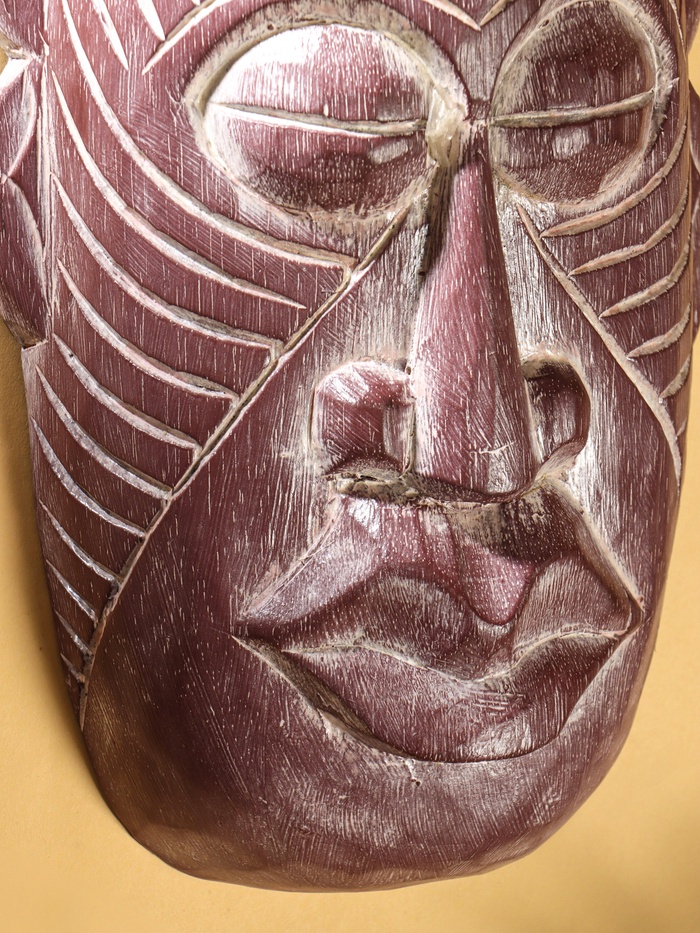 Маска «Ваян», 17×6×30 см, дерево албезия