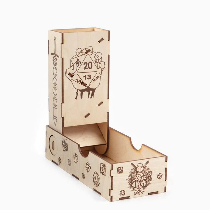 Башня для кубиков, для игры в ДнД «Дерево», высота 20 см