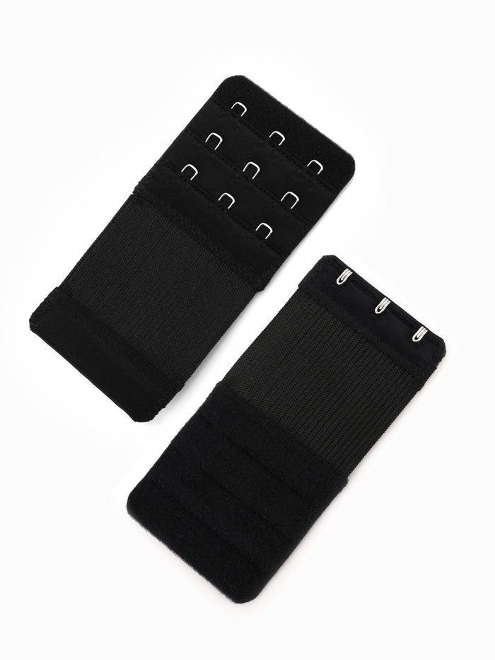 Застёжка для бюстгальтера, удлинитель, 3 ряда 3 крючка, 5×10.5 см, 3 шт.