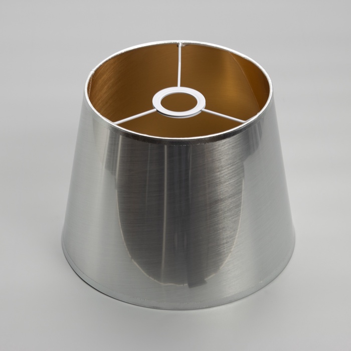 Абажур BayerLux, Е27, серебро, 28×28×21 см