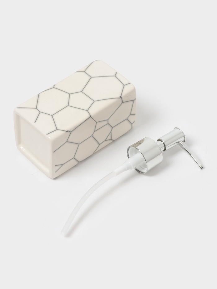 Аксессуары для ванной «Жираф», 3 предмета: мыльница, дозатор для мыла 360 мл, стакан 360 мл