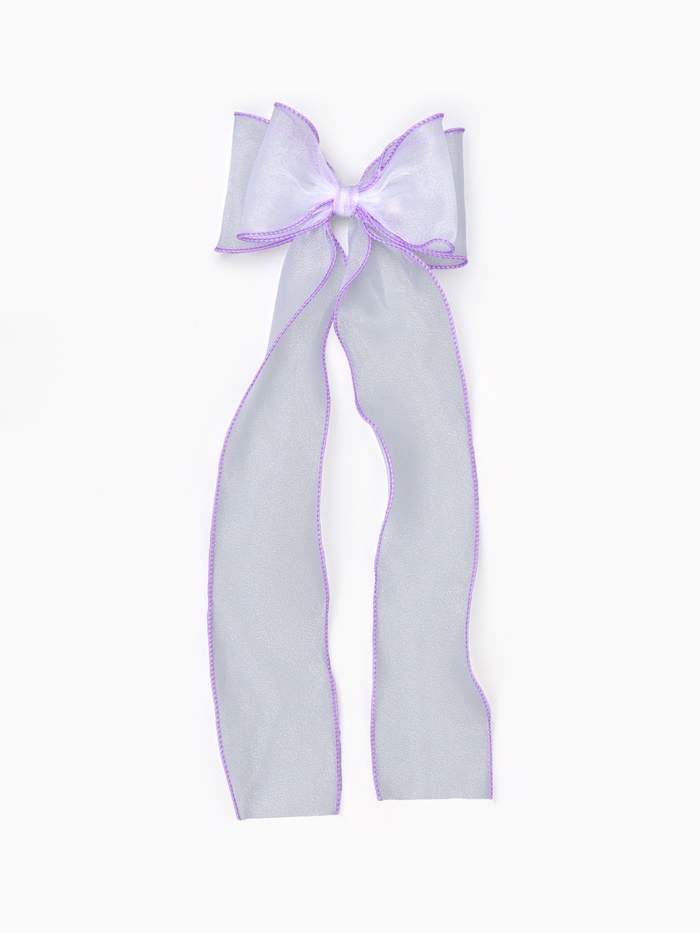 Бант для волос на заколке сиреневый, Холодное сердце