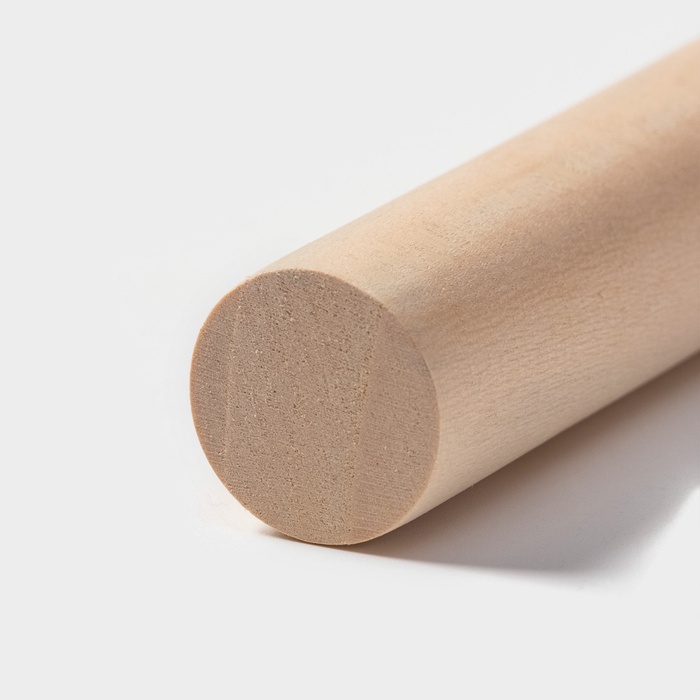 Скалка деревянная Доляна, 24 см, прямая