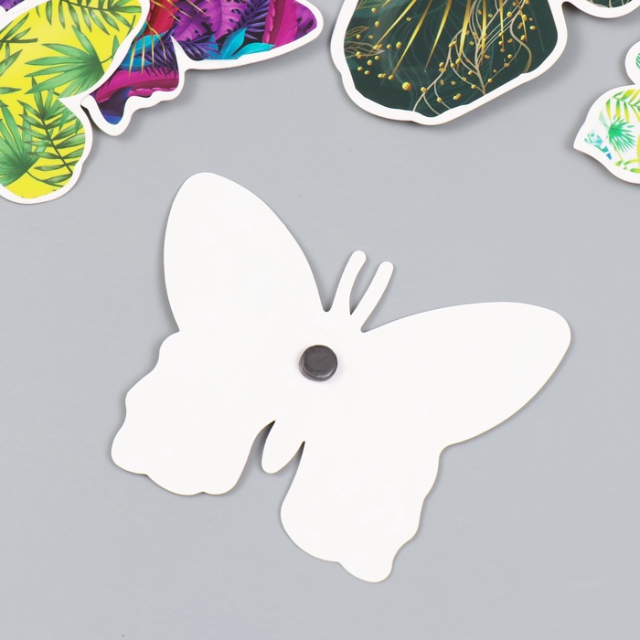 Набор магнитов на холодильник «Листья», 12 шт., картон, h=4-10 см