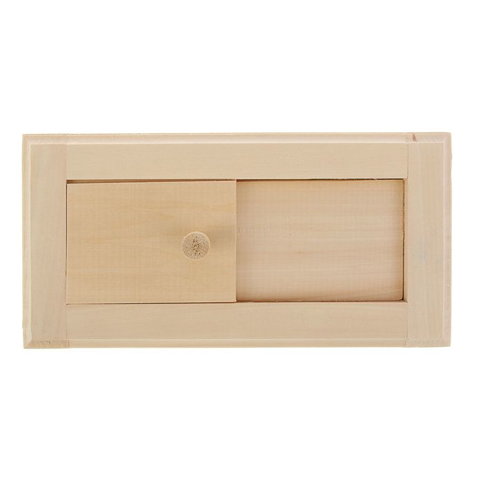 Крышка вентиляции, 30×12 см, липа, с задвижкой, «Добропаровъ»