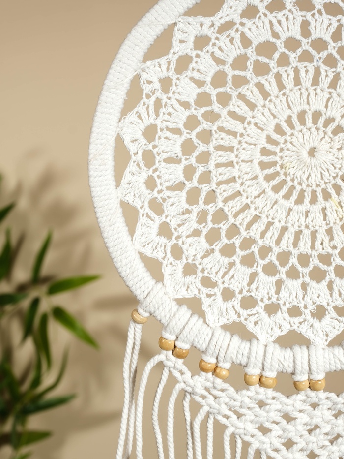 Ловец снов «Белый цветок», 22×75 см